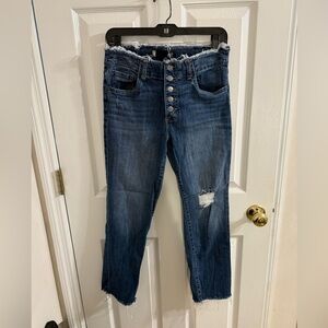 Stylish Blue Distressed Women Jeans